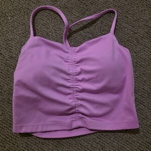 Vibrant Pink Women's Ruched Crop Top